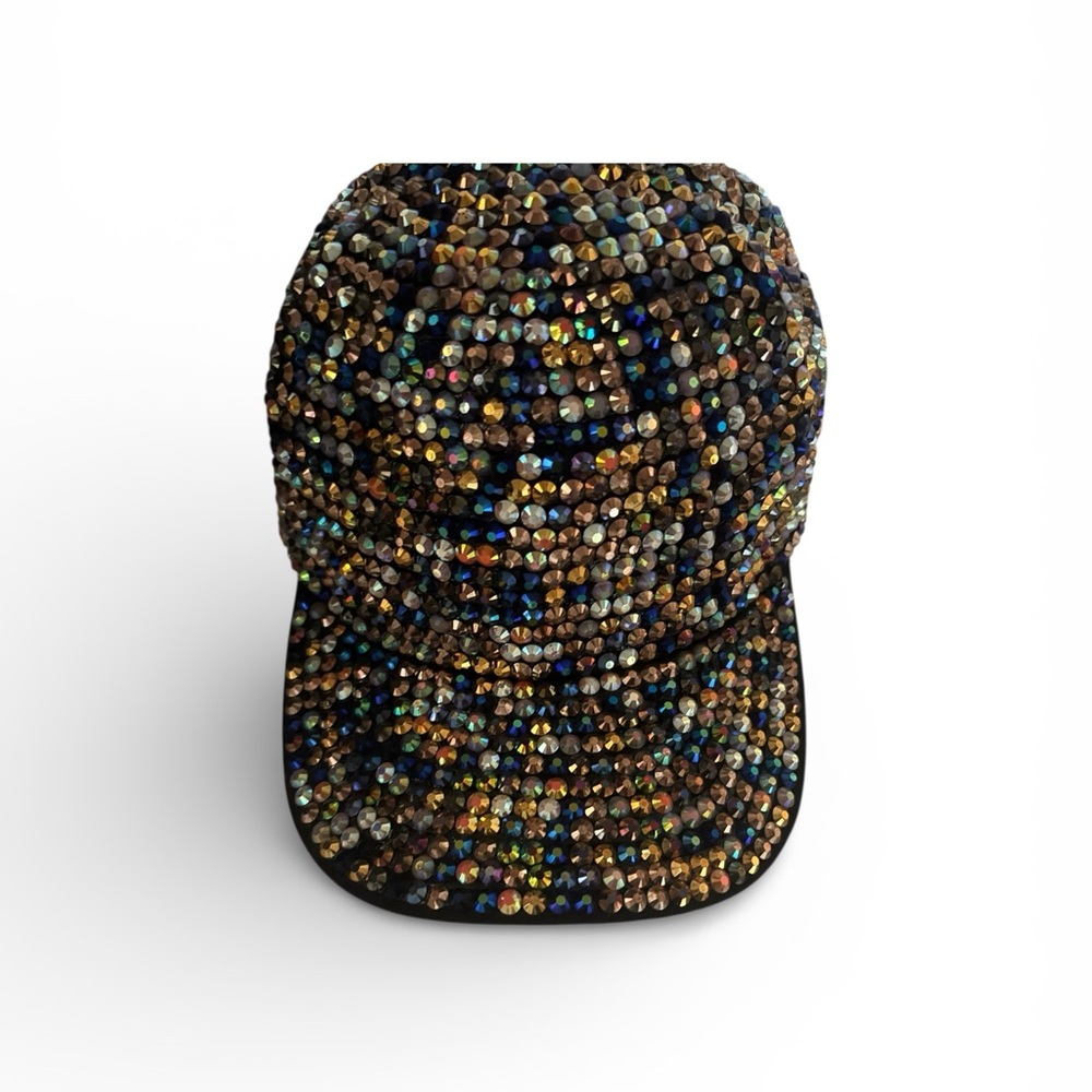Sparkling multi color Rhinestone Hat